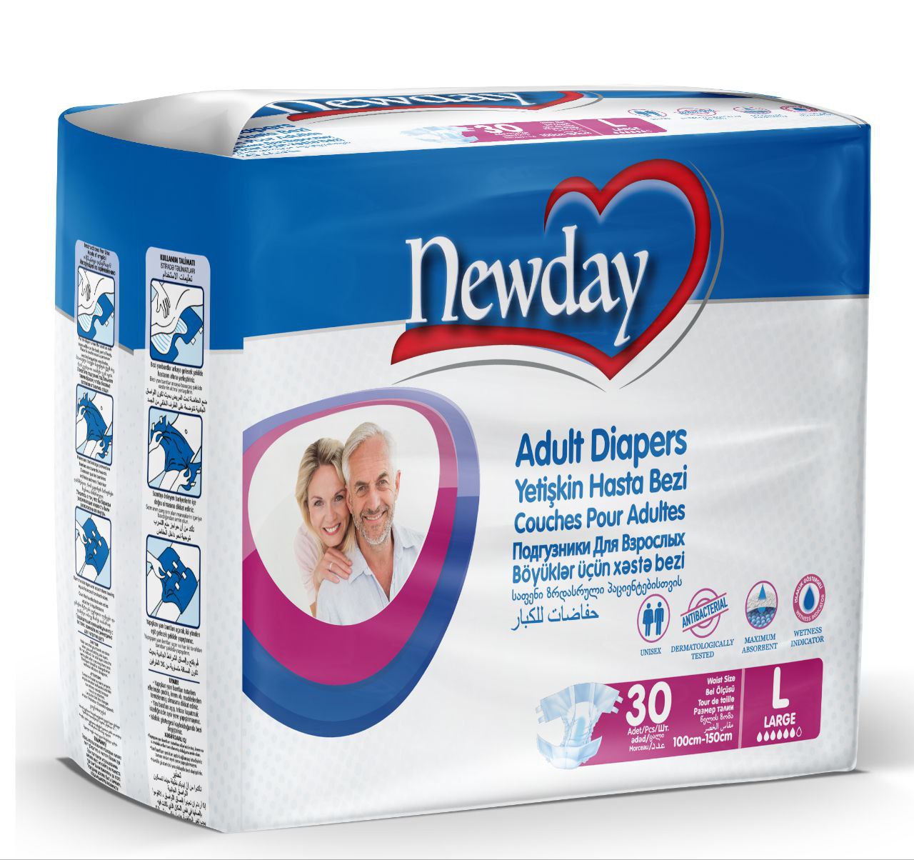 Підгузки для дорослих Newday Adult Diapers Large